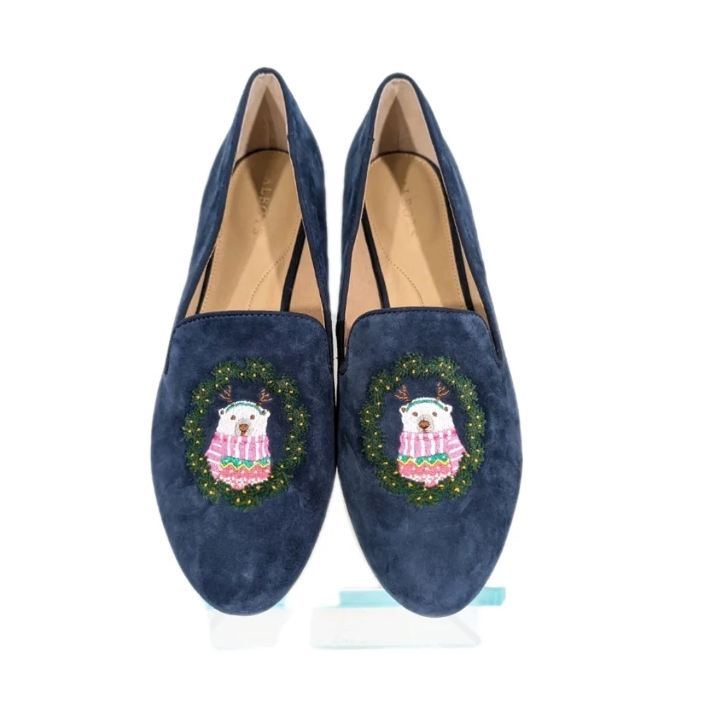 Talbots Ryan Loafer NEW sz 10 Women Slip on Flat Bear Christmas Holiday outfit - Picture 1 of 11